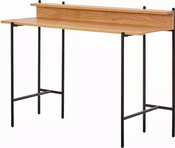 M&ouml;bilia Knur Schreibtisch 120x46cm, Akazie Dekor, Metallgestell (36501807-0)
