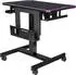 Thermaltake Cycledesk 100 elektrisch höhenverstellbarer Sitz-Steh-Schreibtisch 80x50cm schwarz/schwarz (GGD-CDW-BKEIRW-01)