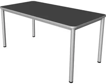Kerkmann Prime Schreibtisch 160x80cm anthrazit/silber (11040613)