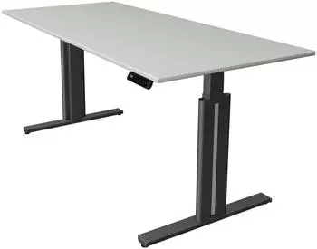 Kerkmann Move 3 elegant elektrisch h&ouml;henverstellbarer Sitz-Steh-Schreibtisch 180x80cm grau/anthrazit (10323810)