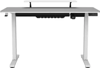 Cougar E-Star 120 Gaming Desk elektrisch h&ouml;henverstellbarer Sitz-Steh-Schreibtisch 120x60cm wei&szlig;/wei&szlig; (CGR-E-STAR120-WHW)