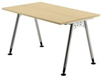 Hammerbacher Schreibtisch A-Fu&szlig; 120x80cm Ahorn