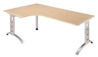 Winkelschreibtisch FS82, 200 x 120 cm - Silber