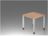 Hammerbacher Schreibtisch VQS08/N 4Fu&szlig; 80x80cm nussbaum
