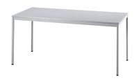 HAMMERBACHER Mehrzwecktisch lichtgrau rechteckig, Vierkantrohr grau, 160,0 x 80,0 x