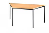 Hammerbacher Besprechungstisch 1600x690mm buche/schwarz trapezf&ouml;rmig