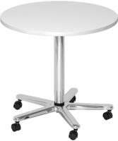 Hammerbacher-S&auml;ulenhubtisch 80cm rund Buche/Schwarz-VST08/6/D