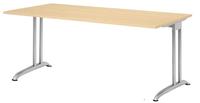 Schreibtisch Pro-B H720xB1800xT800mm wei&szlig; ger.Form Kufe