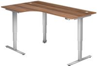 Hammerbacher-Sitz-Steh-Winkeltisch el.200x120cm 90&deg;Ahorn-VXDSM82/3/S