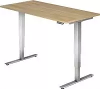 Hammerbacher-Sitz-Steh-Schreibtisch el.160x80cm Nussb.-VXDSM16/N/S
