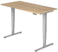 Hammerbacher-Sitz-Steh-Schreibtisch el.160x80cm Eiche-VXDSM16/E/S