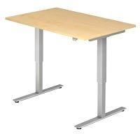 Hammerbacher-Sitz-Steh-Schreibtisch el.120x80cm Ahorn-VXMST12/3/S
