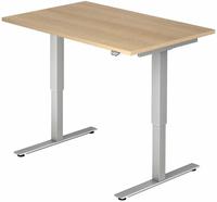 Hammerbacher-Sitz-Steh-Schreibtisch el.120x80cm Eiche-VXMST12/E/S