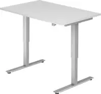 Hammerbacher-Sitz-Steh-Schreibtisch el.120x80cm Wei&szlig;-VXMST12/W/S