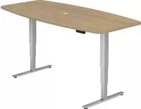 Hammerbacher-Konferenztisch mit Memoryschalter, Eiche-VXDSM22/E/S