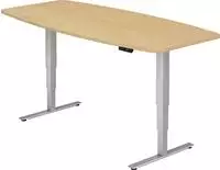 Hammerbacher-Konferenztisch mit Memoryschalter, Ahorn-VXDSM22/3/S