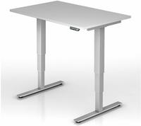 Hammerbacher-Sitz-Steh-Schreibtisch el.120x80cm Grau-VXDSM12/5/S