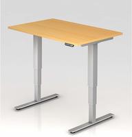 Hammerbacher-Sitz-Steh-Schreibtisch el.120x80cm Buche-VXDSM12/6/S