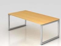 B&uuml;ro Schreibtisch 200x100 cm Modell RS2E mechanische H&ouml;heneinstellung