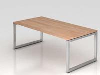 B&uuml;ro Schreibtisch 200x100 cm Modell RS2E mechanische H&ouml;heneinstellung