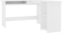 vidaXL Eckschreibtisch in L-Form Wei&szlig; 120x140x75 cm Holzwerkstoff