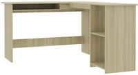 vidaXL Eckschreibtisch L-Form Sonoma-Eiche 120x140x75 cm Holzwerkstoff