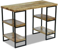 vidaXL B&uuml;roschreibtisch Mangoholz 110&times;50&times;76 cm