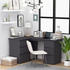 vidaXL Angle Desk With Drawers