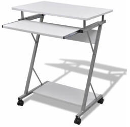 vidaXL Computer Desk Pull Out Tray - White