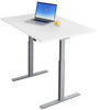 Topstar Schreibtisch E-Table, weiß / silber, elektrisch höhenverstellbar, 120...