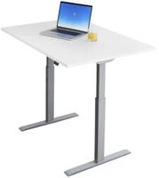 Topstar E-Table elektrisch h&ouml;henverstellbarer Schreibtisch wei&szlig; rechteckig,