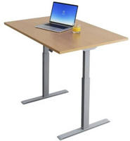 Topstar E-Table elektrisch h&ouml;henverstellbarer Schreibtisch buche rechteckig,