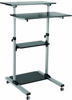 Logilink Sitz-/Steharbeitsplatz, rollbar, 60 kg max. Multimedia-Technik