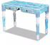 vidaXL Desk in Reclaimed Wood Blue 110x50cm