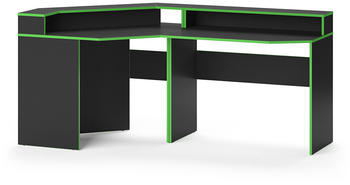 VICCO Computertisch lang Kron schwarz/grün