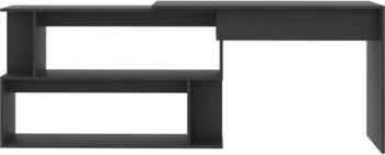 vidaXL Eckschreibtisch (80110) grau
