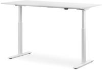 Ergotec Schreibtisch elektrisch Wei&szlig; 160 x 80 cm