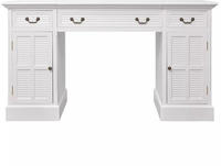 vidaXL Schreibtisch Sekret&auml;r Wei&szlig; 140 x 48 x 80 cm