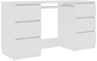 vidaXL Schreibtisch Wei&szlig; 140x50x77 cm Holzwerkstoff