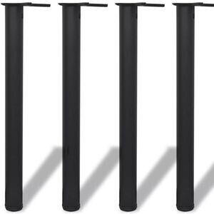 vidaXL H&ouml;henverstellbare Tischbeine 71cm schwarz (242139)
