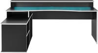 FORTE Gamingtisch "Tezaur" mit RGB-Beleuchtung, Breite 200 cm, Eckschreibtisch