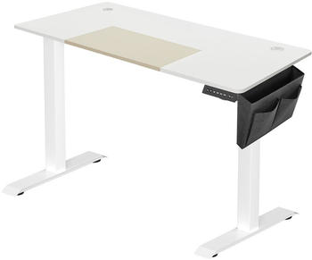 Songmics Schreibtisch 120/140x60x72-120cm wei&szlig; ( LSD016W01)