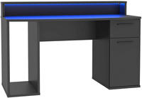 FORTE Gamingtisch "Ayo" mit LED-RGB Beleuchtung, moderner Schreibtisch, Breite 140 cm