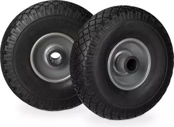Relaxdays Sackkarrenräder luftbereift Stahl 2,5 cm schwarz/grau Relaxdays Sackkarrenräder luftbereift Stahl 2,5 cm schwarz/grau