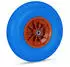 Relaxdays Schubkarrenrad Vollgummi 4.00-6 Blau ot