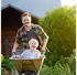 Relaxdays Luftbereiftes Schubkarrenrad 4.80 4.00-8 Rot chwarz