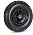 Relaxdays Schubkarrenrad Vollgummi 4.00-6 Schwarz