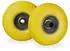 Relaxdays Sackkarrenrad Vollgummi im 2er Set Gelb rau