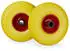 Relaxdays Sackkarrenrad Vollgummi im 2er Set Gelb ot