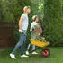 Relaxdays Schubkarrenrad Vollgummi 4.00-6 Rot chwarz
